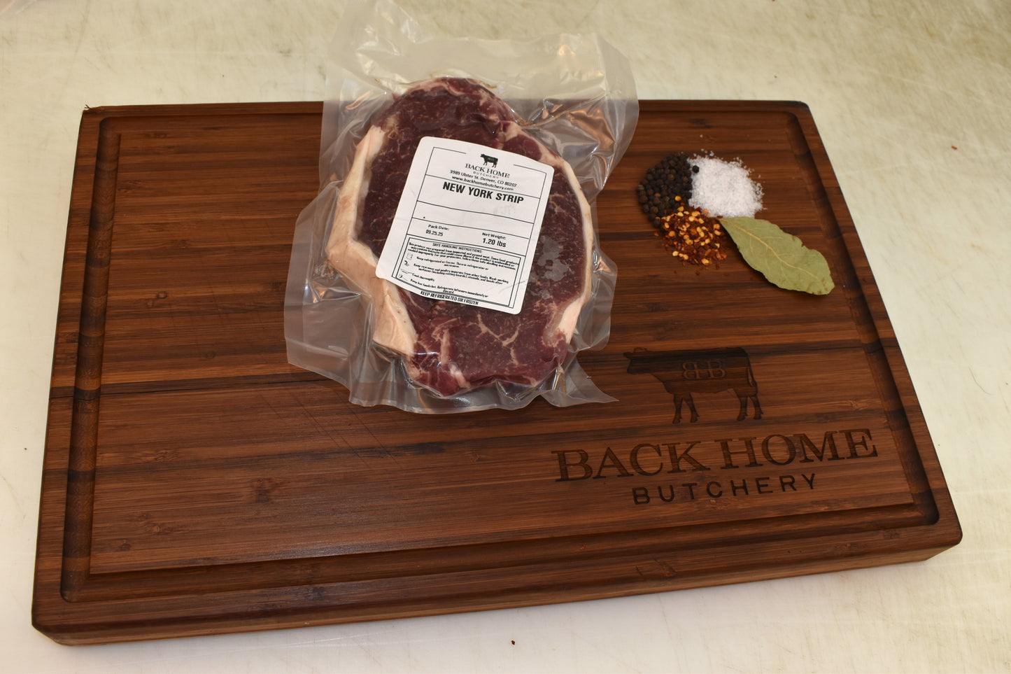 Black Angus Boneless NY Strip - Colorado Pasture Raised