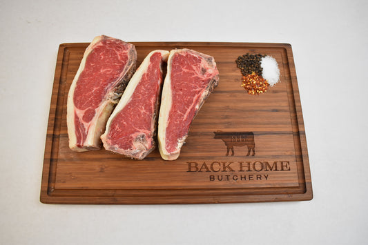 Grass Fed American Wagyu - Dry aged Bone-in NY Strip